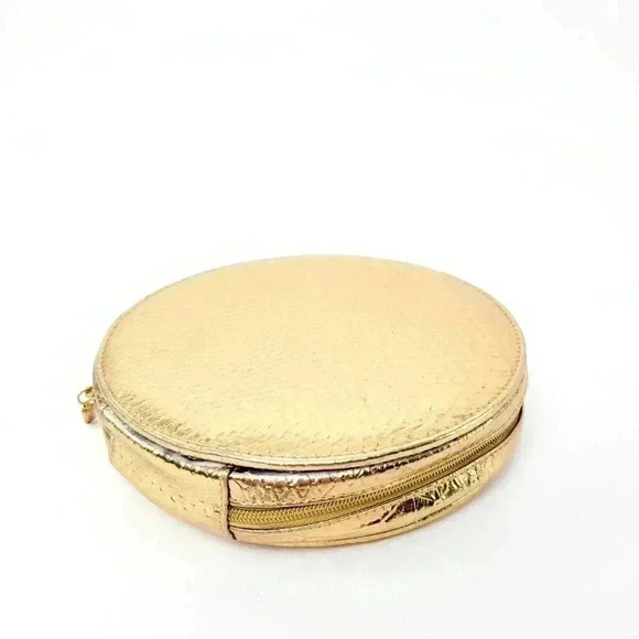 Sonia Kashuk Round Gold Makeup Bag - Picture 1 of 7